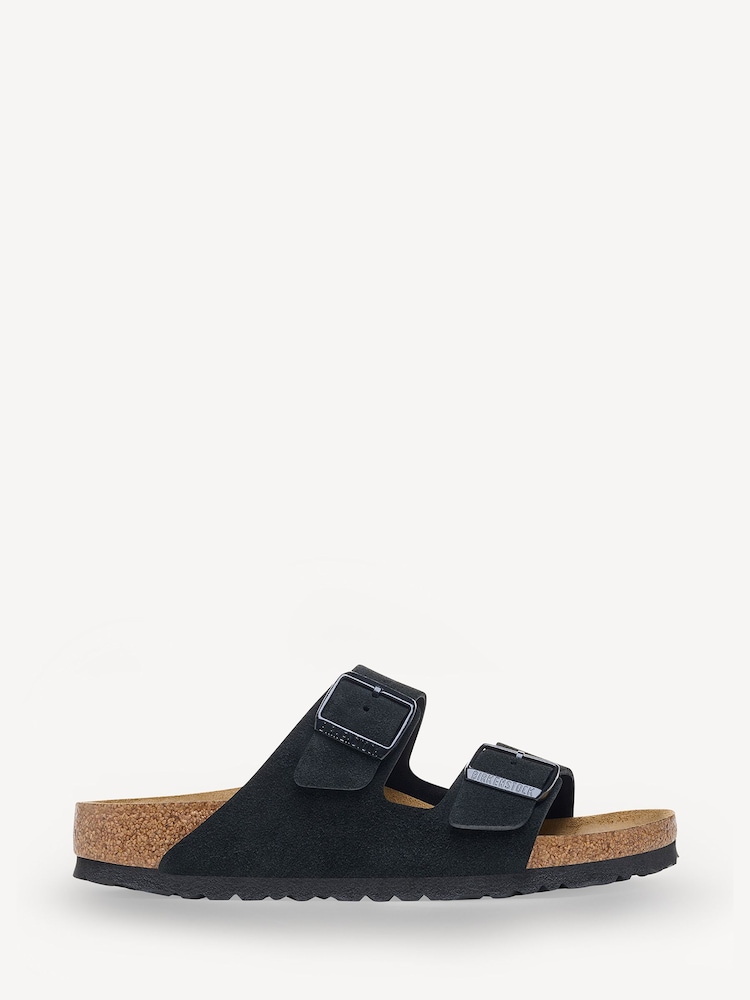 Birkenstock Black Arizona Suede Sandals - Image 1 of 3