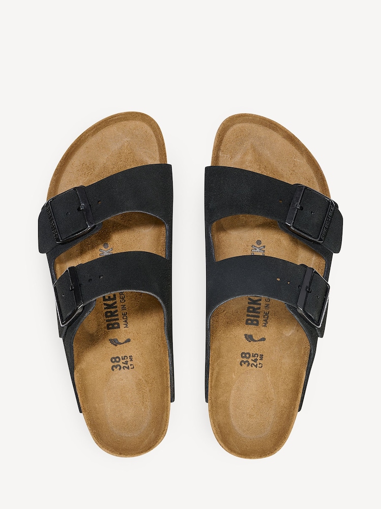 Birkenstock Black Arizona Suede Sandals - Image 3 of 3