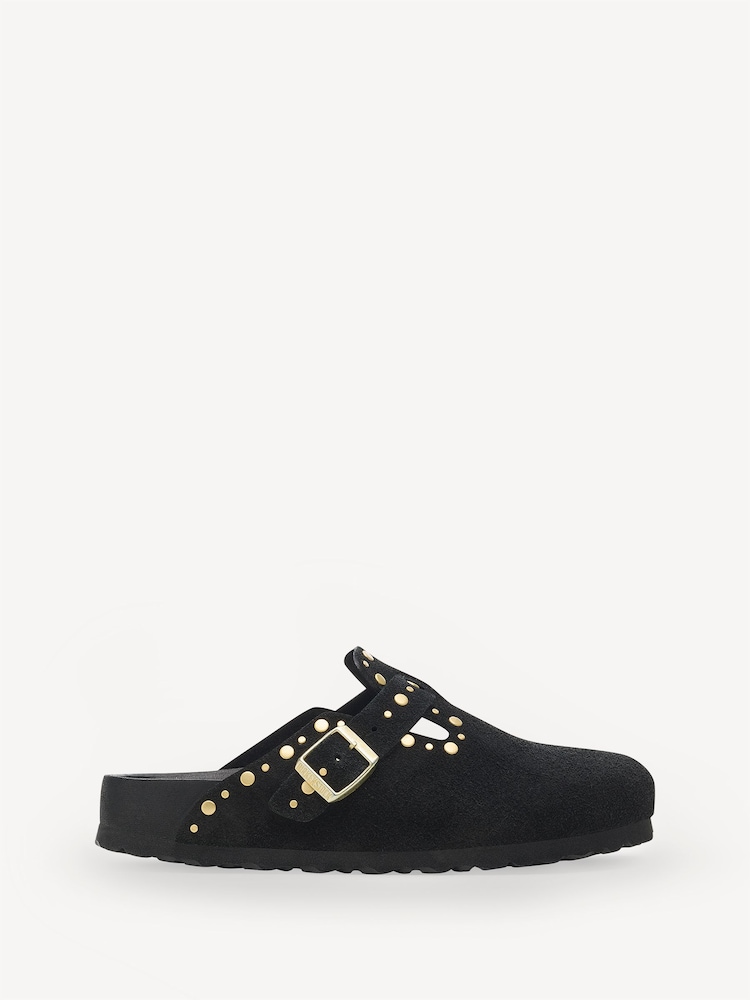 Birkenstock Black Boston Rivet Clogs - Image 1 of 3
