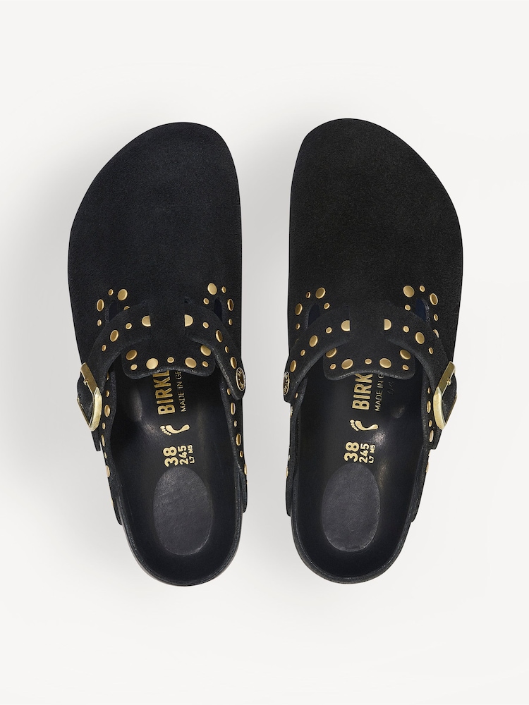 Birkenstock Black Boston Rivet Clogs - Image 2 of 3