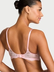 Victoria's Secret Angel Pink Lace Trim Push Up Bra - Image 2 of 2