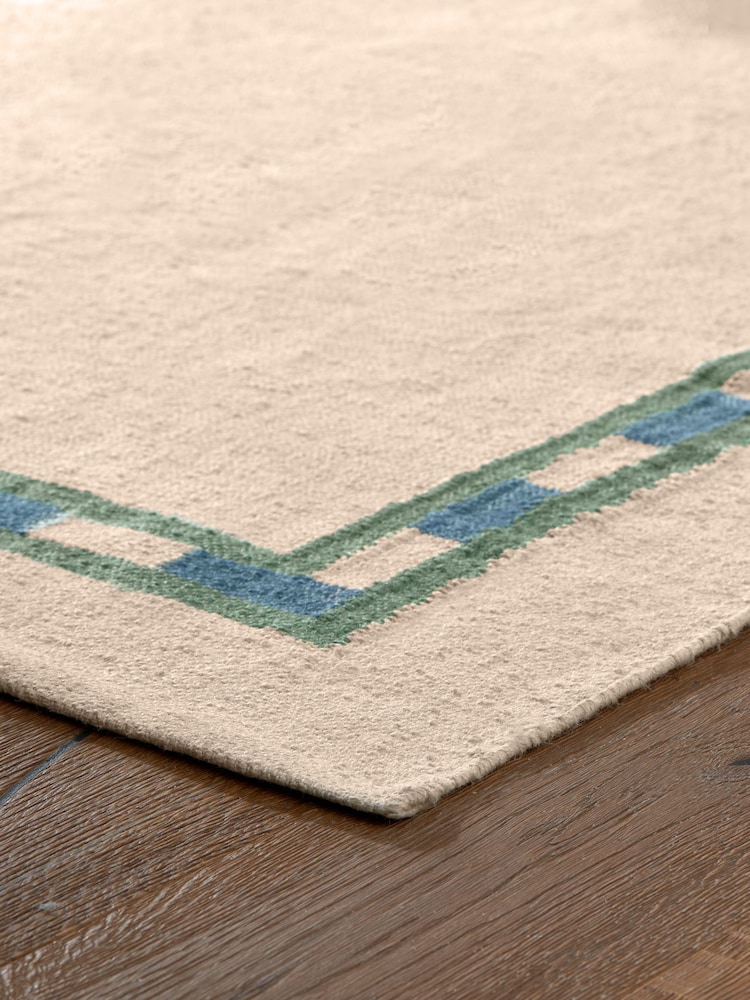 Joules Cream Mannington Jute Border Rug - Image 2 of 4