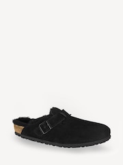 Birkenstock Black Boston Suede Leather Sandals - Image 2 of 2