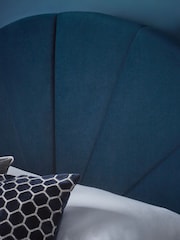 Soft Velvet Navy Savannah Upholstered Headboard - Image 2 of 6