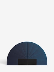 Soft Velvet Navy Savannah Upholstered Headboard - Image 3 of 6