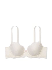 Victoria's Secret Coconut White Lightly Lined Demi Lace Bra - Image 3 of 5