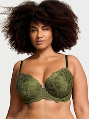 Victoria's Secret Woodland Green Lace Lightly Lined Demi Bra - Image 1 of 5