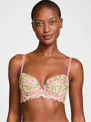 Victoria's Secret Pink Lightly Lined Demi Lily Embroidery Bra - Image 1 of 4