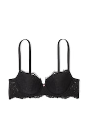Victoria's Secret Black Lightly Lined Demi Lace Bra - Image 3 of 6