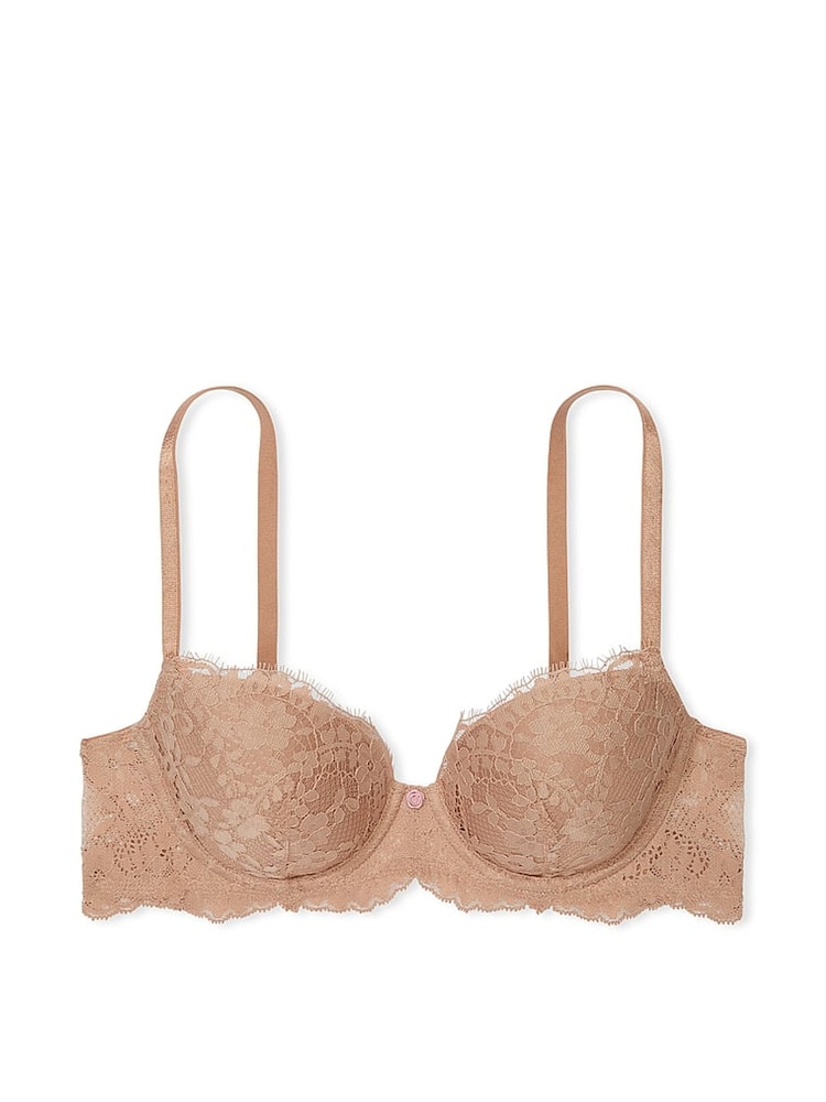 Victoria's Secret Praline Nude Lightly Lined Demi Lace Bra - Image 3 of 3