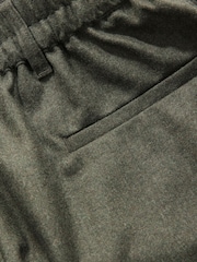 Olive Green Premium Wool Rich Wide Leg Trousers - Image 7 of 7
