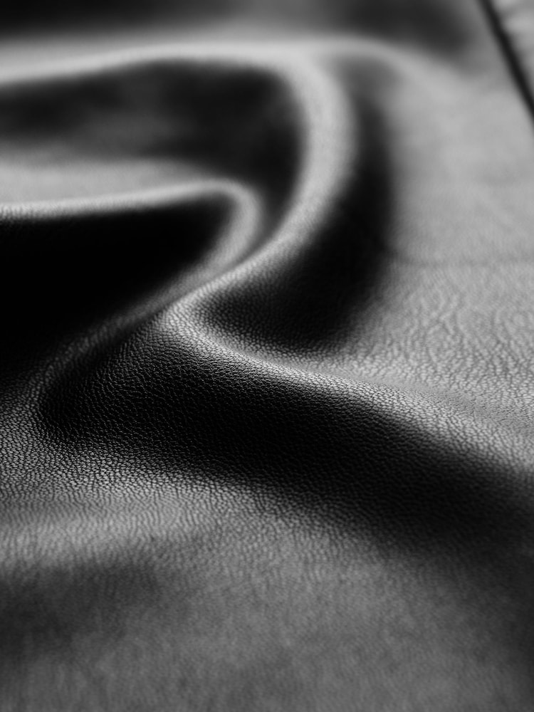 Black Faux Leather Smoothing Wide Leg Trousers - Image 7 of 7