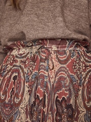 Boho Pink Printed Midi Skirt - Image 5 of 7