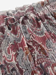 Boho Pink Printed Midi Skirt - Image 6 of 7