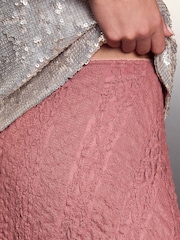 Pink Lace Maxi Skirt - Image 3 of 7