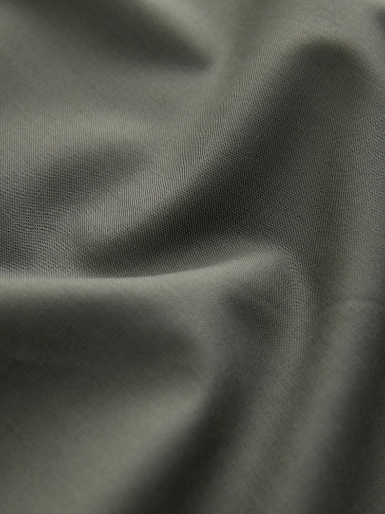 Olive Green Premium Wool Rich Tapered Trousers - Image 8 of 8
