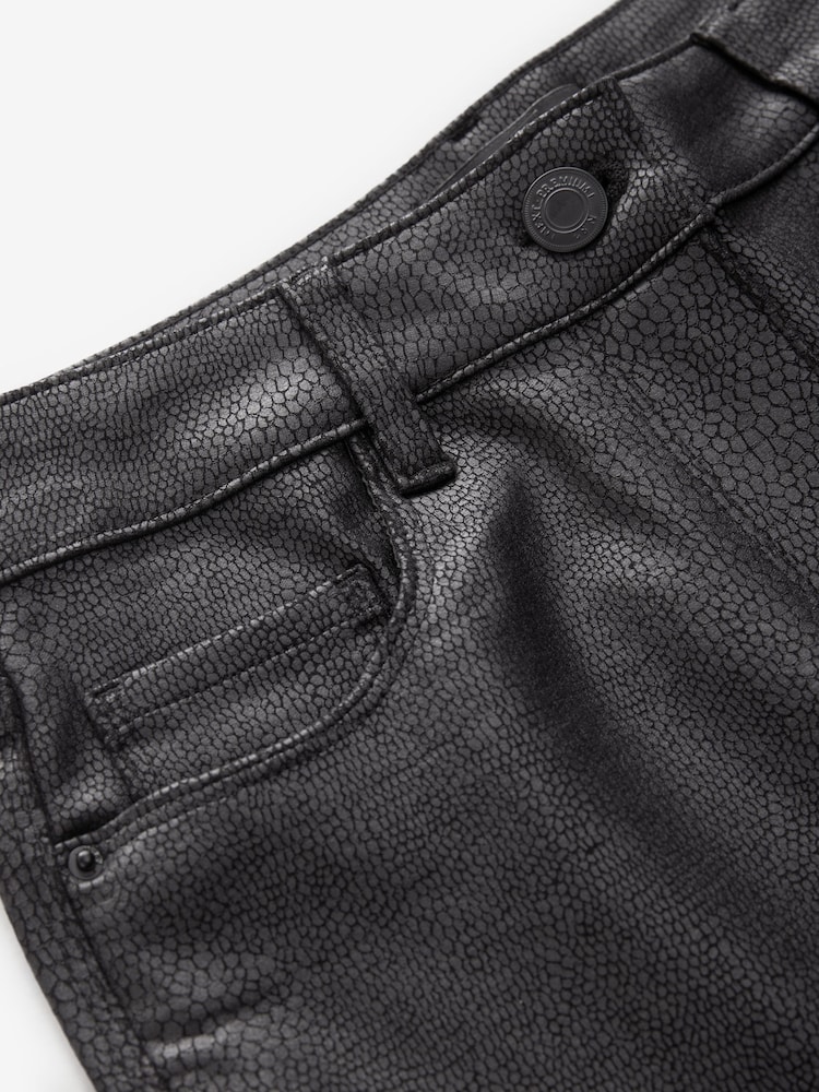 Black Coated Ponte Trousers - Image 7 of 7