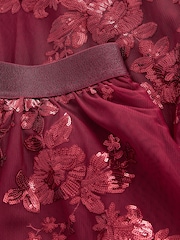 Burgundy Sequin Maxi Skirt - Image 7 of 7