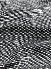 Silver Mini Sequin Skirt - Image 6 of 7