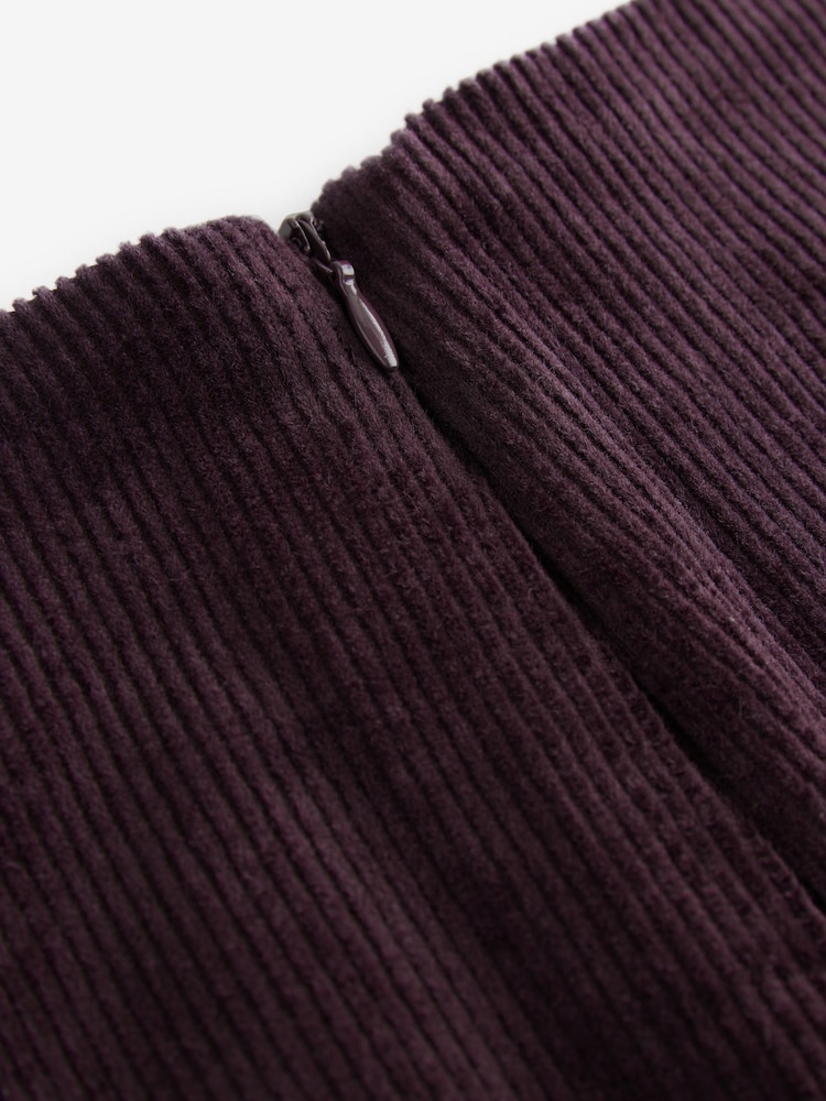 Burgundy Cord Mini Skirt - Image 6 of 6