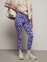 Purple Animal Print Elements Fleece Lined Leggings - Image 2 of 7