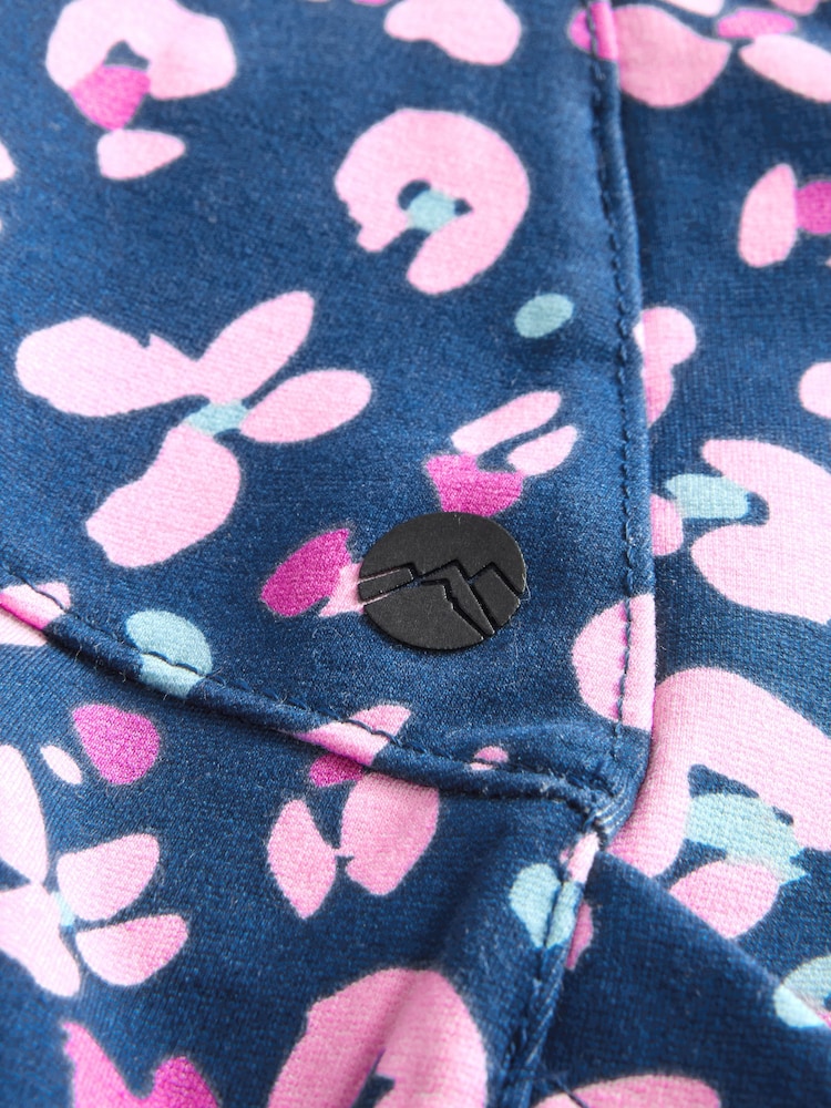 Purple Animal Print Elements Fleece Lined Leggings - Image 7 of 7