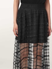 AllSaints Black Celia Skirt - Image 3 of 7