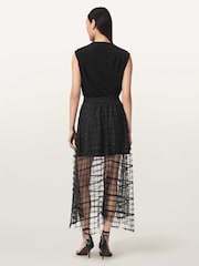 AllSaints Black Celia Skirt - Image 6 of 7