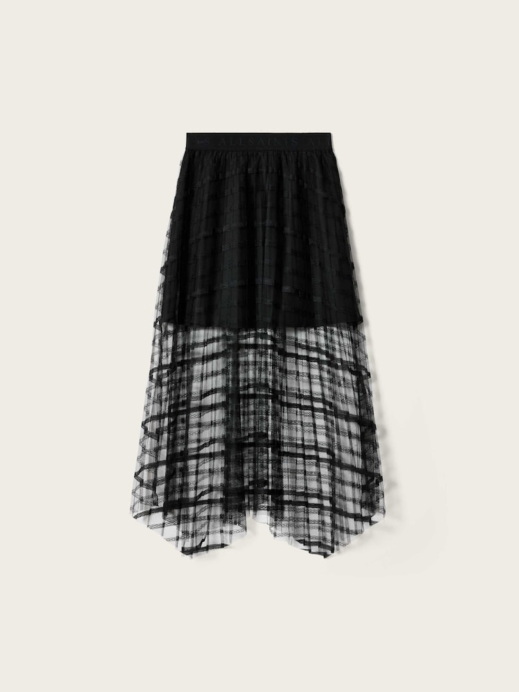AllSaints Black Celia Skirt - Image 7 of 7