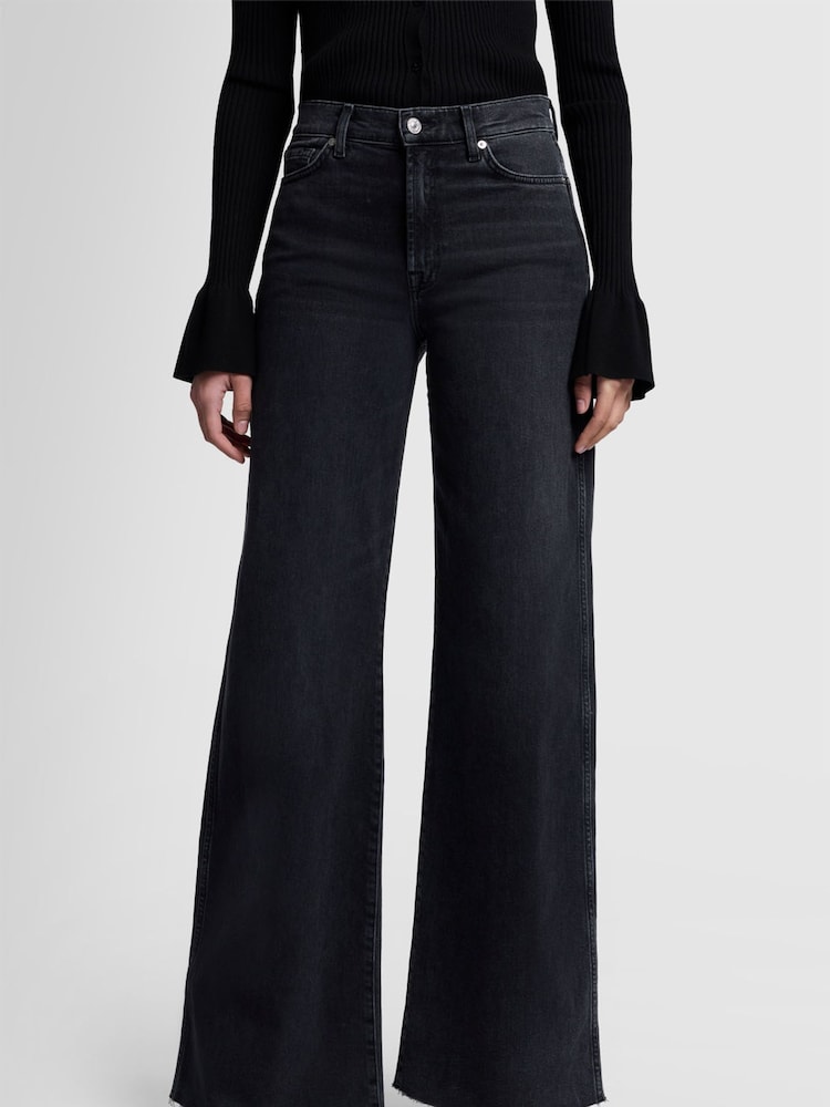 7 For All Mankind LOTTA Luxe Vintage Topline Black Jeans - Image 2 of 6