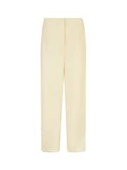 Yumi Natural Cotton And Ramie Wide Leg Trousers - Image 6 of 7