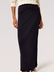 Apricot Black Modal Bodycon Maxi Skirt - Image 2 of 4