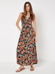 Apricot Multi Colourful Butterfly Wings Maxi Dress - Image 1 of 4