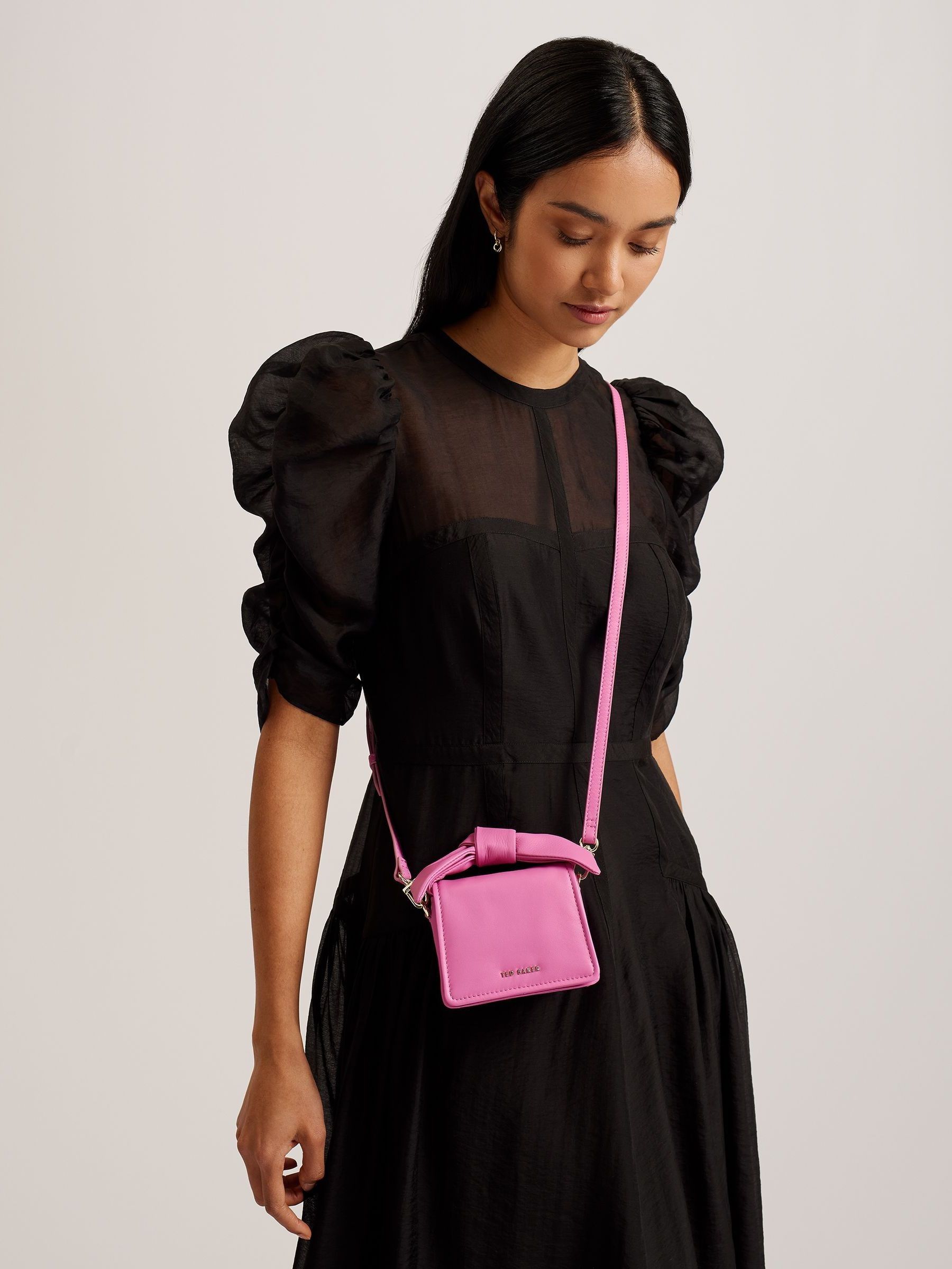 Buy Ted Baker Pink Nialinn Soft Knot Mini Bow Bag from Next Luxembourg