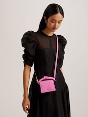 Pink - Ted Baker Nialinn Weiche Mini-Tasche mit Knotendesign und Schleife - Bild 1 von 6