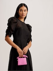 Pink - Ted Baker Nialinn Weiche Mini-Tasche mit Knotendesign und Schleife - Bild 2 von 6