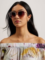 Ted Baker Multi Dashan Off The Shoulder Dress - Image 3 of 7