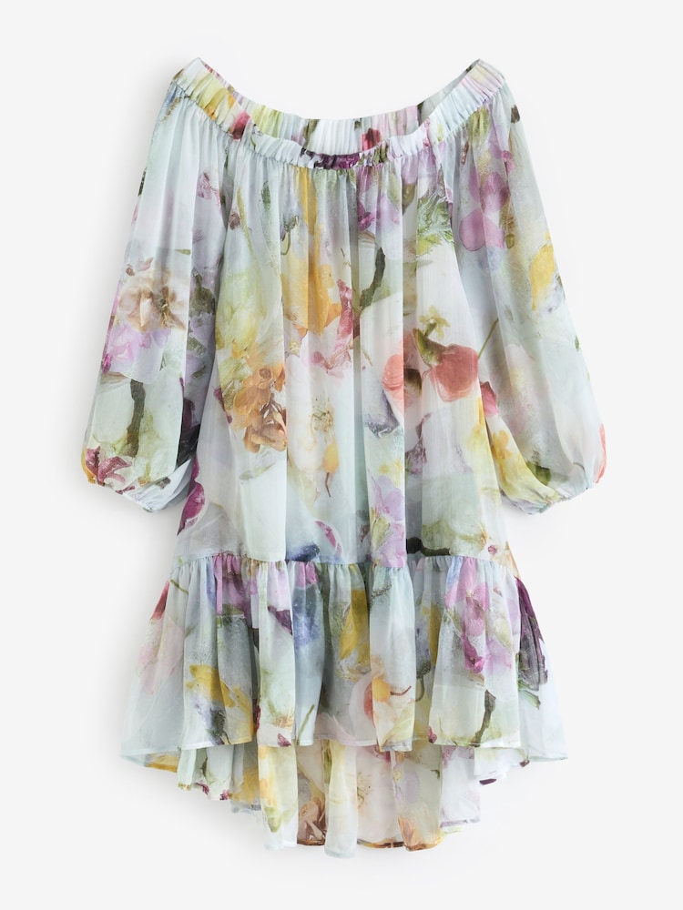 Ted Baker Multi Dashan Off The Shoulder Dress - Image 5 of 7