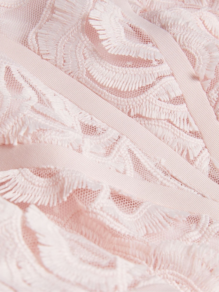 Ted Baker Pink Ullaa Sleeveless Midi Dress With Contrast Detail - Image 5 of 5