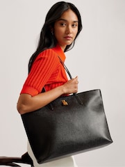 Ted Baker Black Londonn Padlock Tote Bag - Image 2 of 5