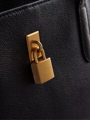 Ted Baker Black Londonn Padlock Tote Bag - Image 3 of 5