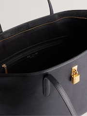 Ted Baker Black Londonn Padlock Tote Bag - Image 4 of 5