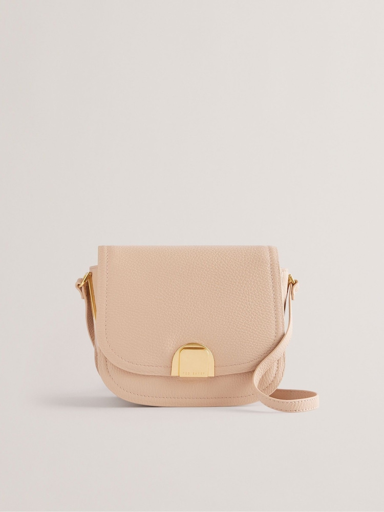 Ted Baker Brown Lock Detail Imilda Small Satchel Bag - Image 1 of 5