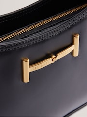 Ted Baker Black Edalli Equestrian Baguette Bag - Image 4 of 6