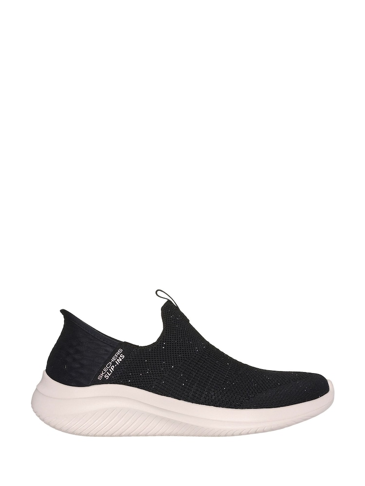 Skechers Black Womens Ultra Flex 3.0 Slip In Trainers - Image 1 of 3
