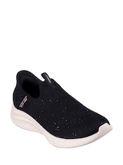 Skechers Black Womens Ultra Flex 3.0 Slip In Trainers - Image 2 of 3