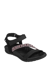 Skechers Black Reggae Lite Beachy Sunrise Sandals - Image 2 of 3