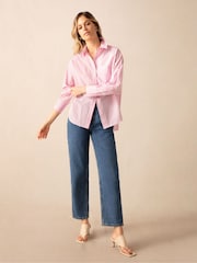 Ro&Zo Stripe Cotton Split Front Shirt - Bild 5 von 6