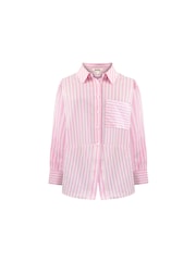 Ro&Zo Stripe Cotton Split Front Shirt - Bild 6 von 6