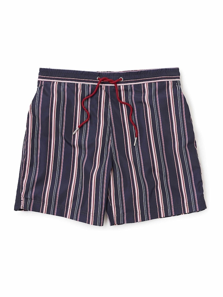 أزرق داكن - شورت سباحة بتصميم مزين بطبعة أشجار النخيل من The Savile Row Company - صورة 2 من 3 أزرق داكن - شورت سباحة بتصميم مزين بطبعة أشجار النخيل من The Savile Row Company - صورة 2 من 3